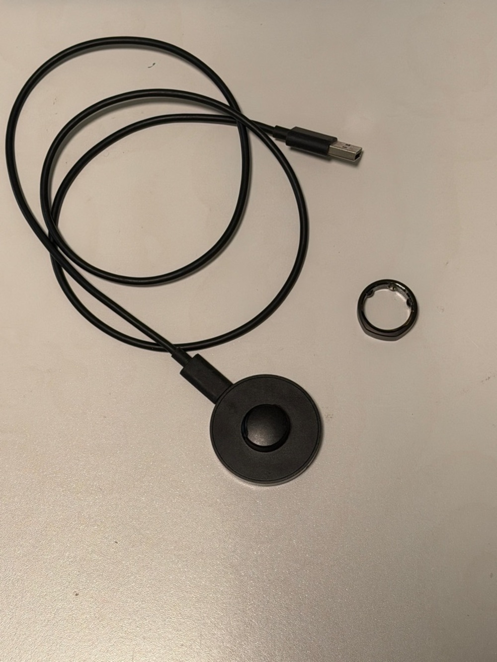 Oura Ring Gen 3 in Stealth matte black finish, size 11